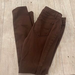 Artisan Ny size 6 brown skinny jeggings bottoms